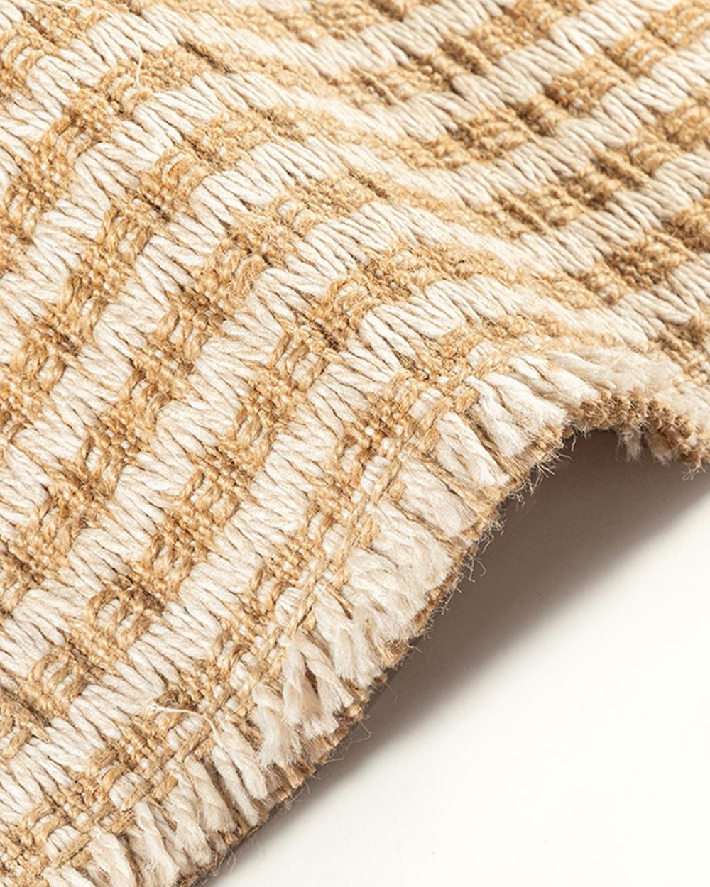 Coppa Jute Decorative Jute Carpet 80x150 cm Natural-White
