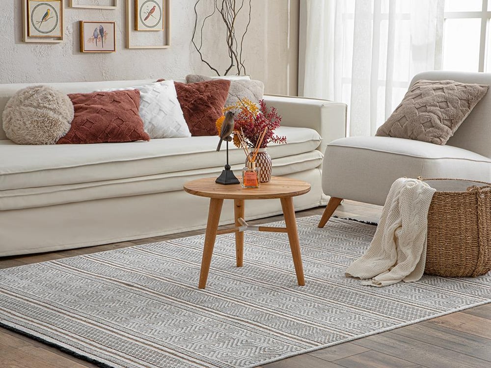 Costa Chenille-Jute Carpet 120x180 cm White