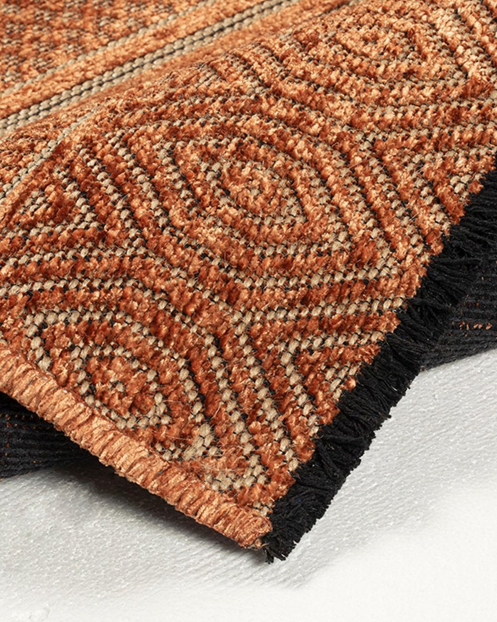 Costa Chenille-Jute Carpet 80x150 cm Brick Red