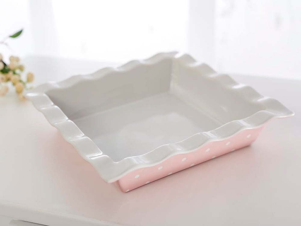 Curly ТЕПСИЯ ЗА ФУРНА Stoneware Pink