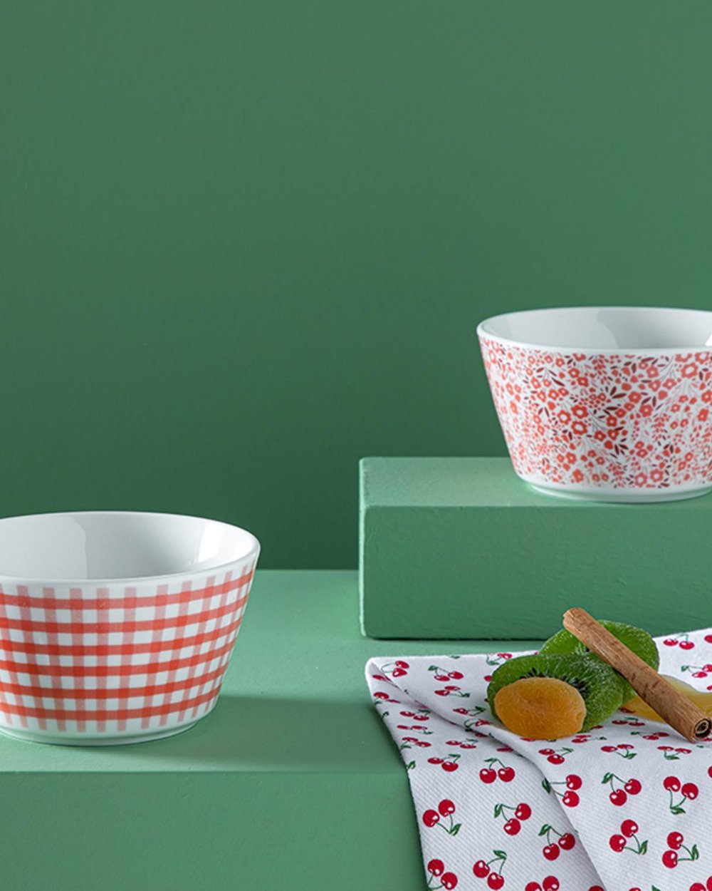 Dainty Notion bone porcelain 2 Set Bowl 11 cm Orange,