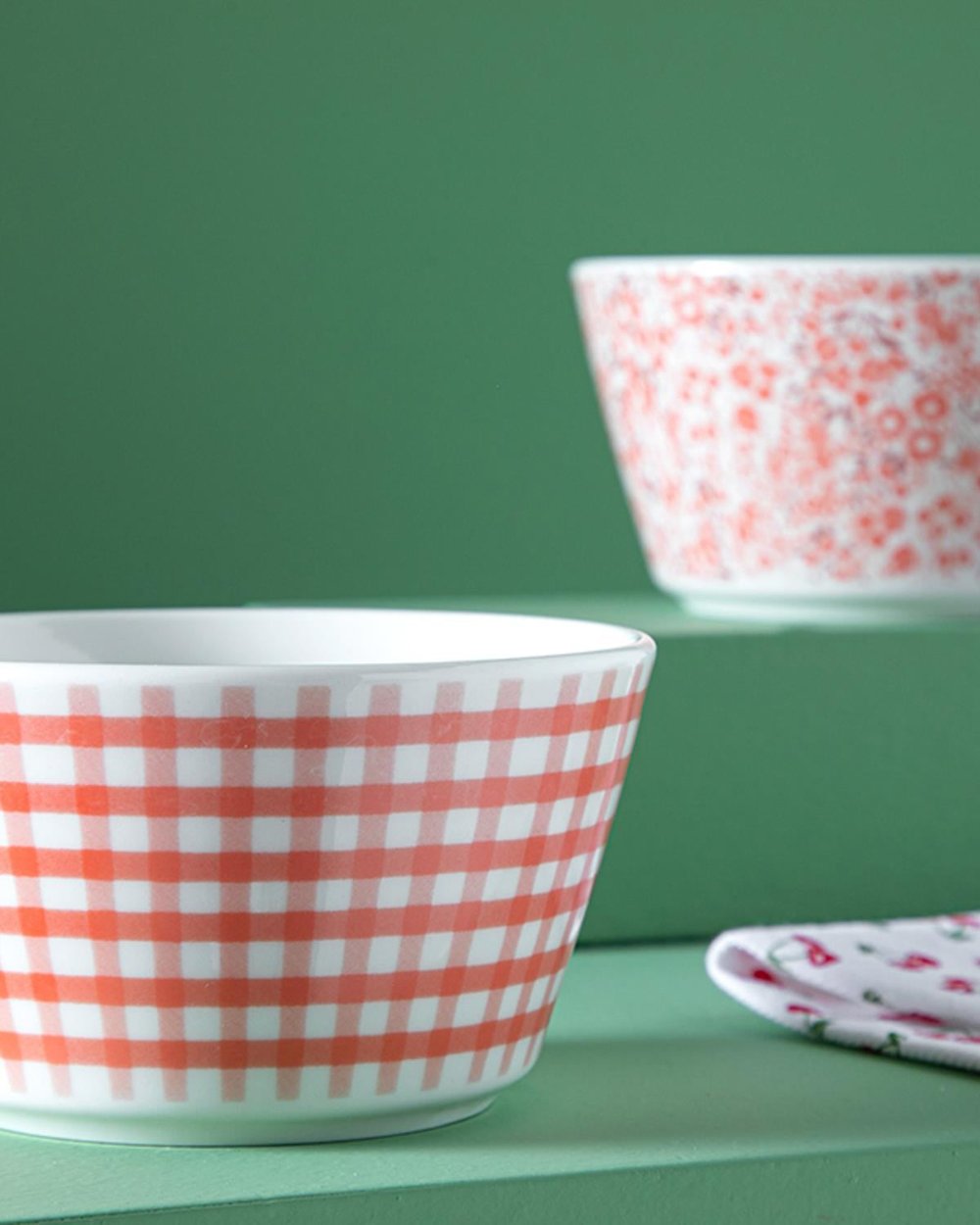 Dainty Notion bone porcelain 2 Set Bowl 11 cm Orange,