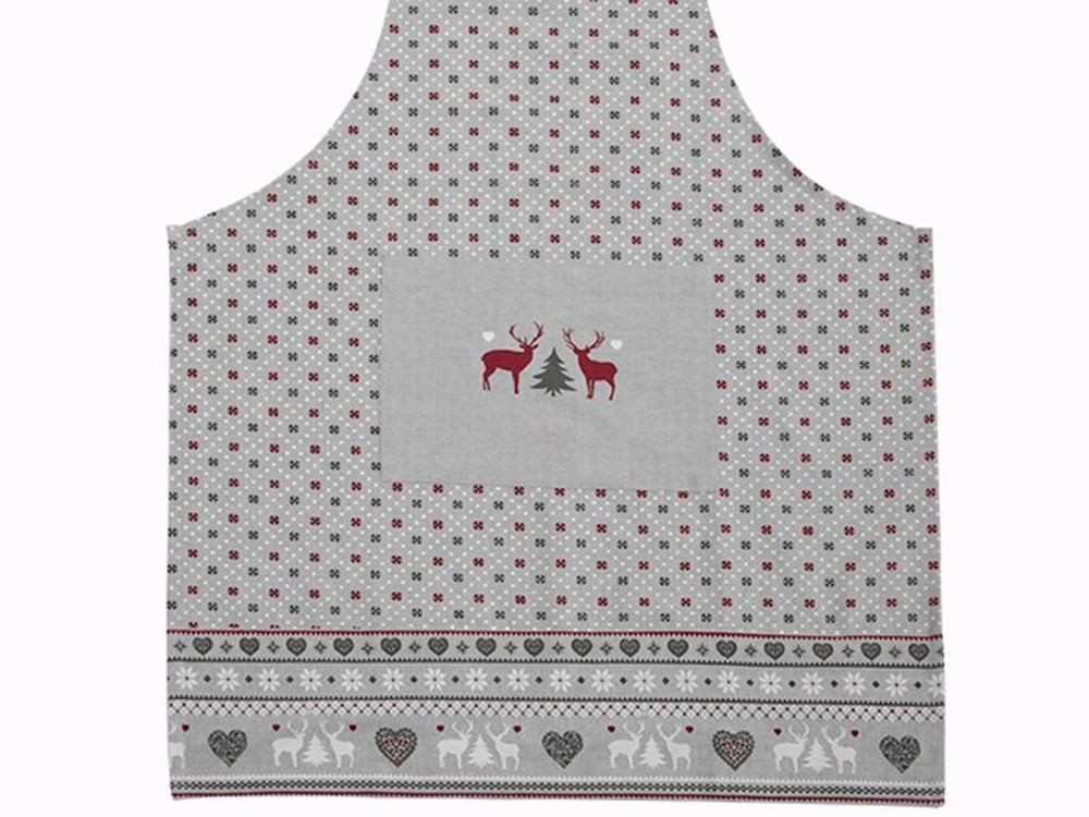 Deer КУХНЕНСКА ПРЕСТИЛКА Памучен 70x90 cm Gray-Red