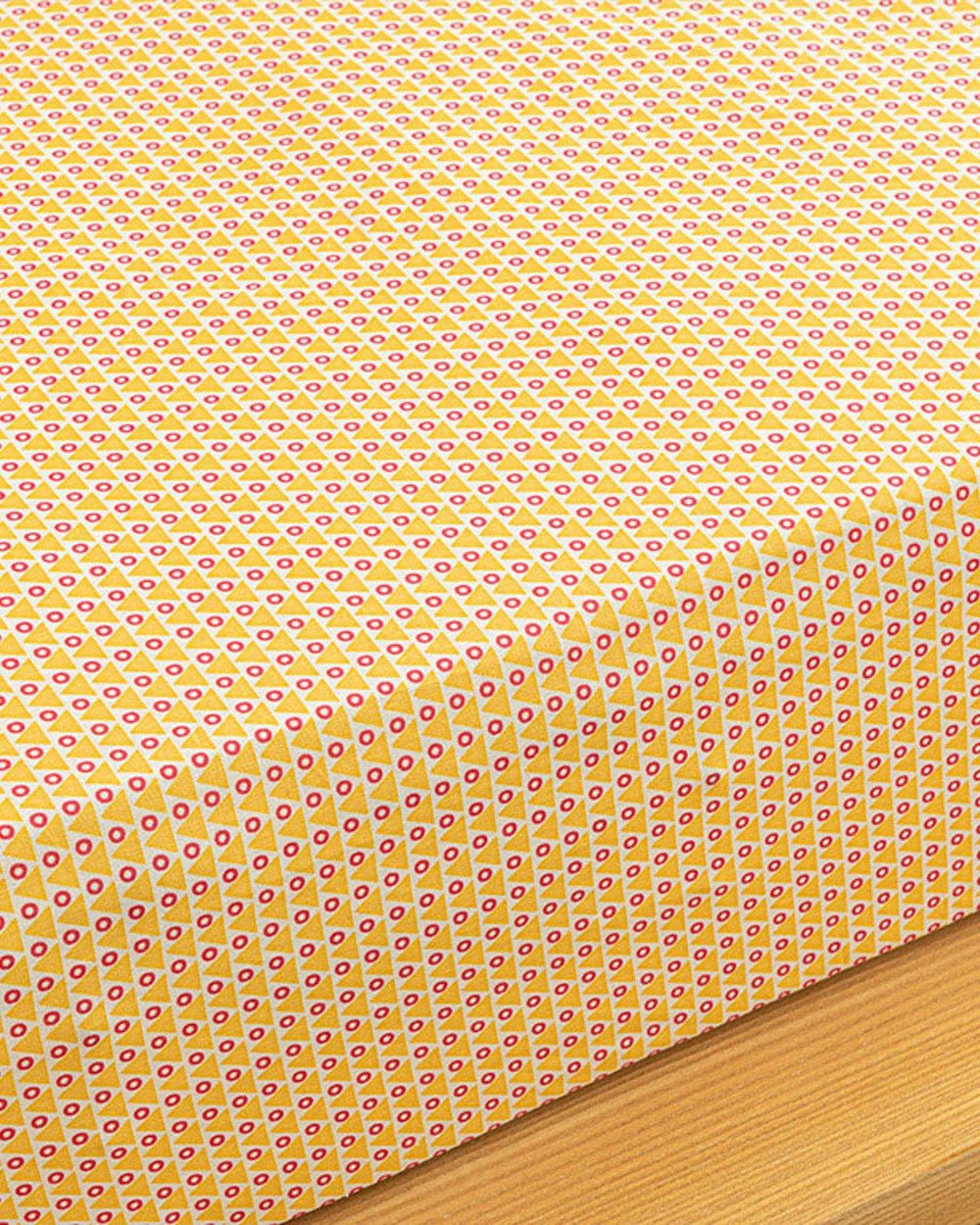 Delta Чаршафи Единичен Размер, Лесно За Гладене, Жълто, 160 X 240 Cm