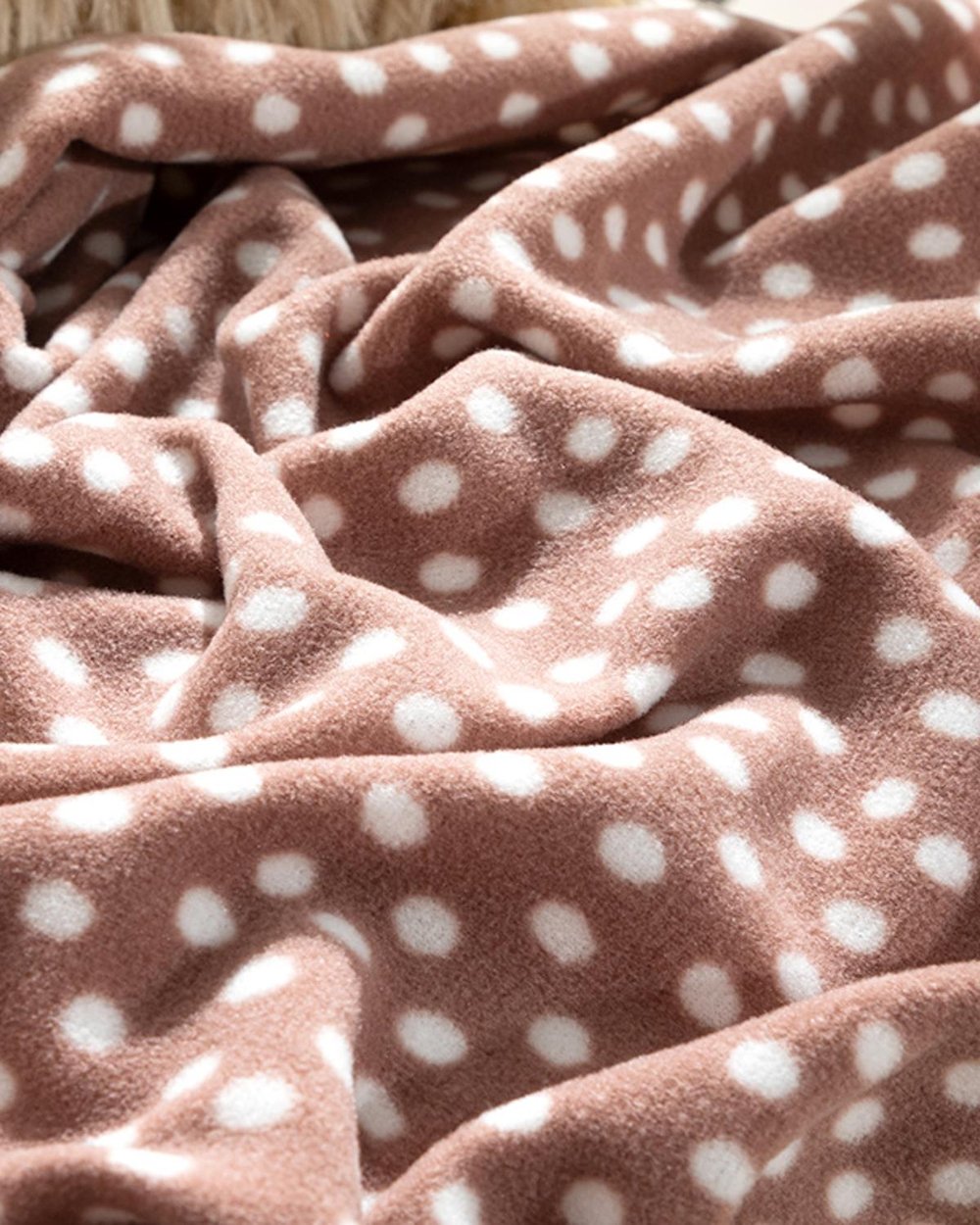 Dots Polar Tv Blanket 120x170 cm Rose Color