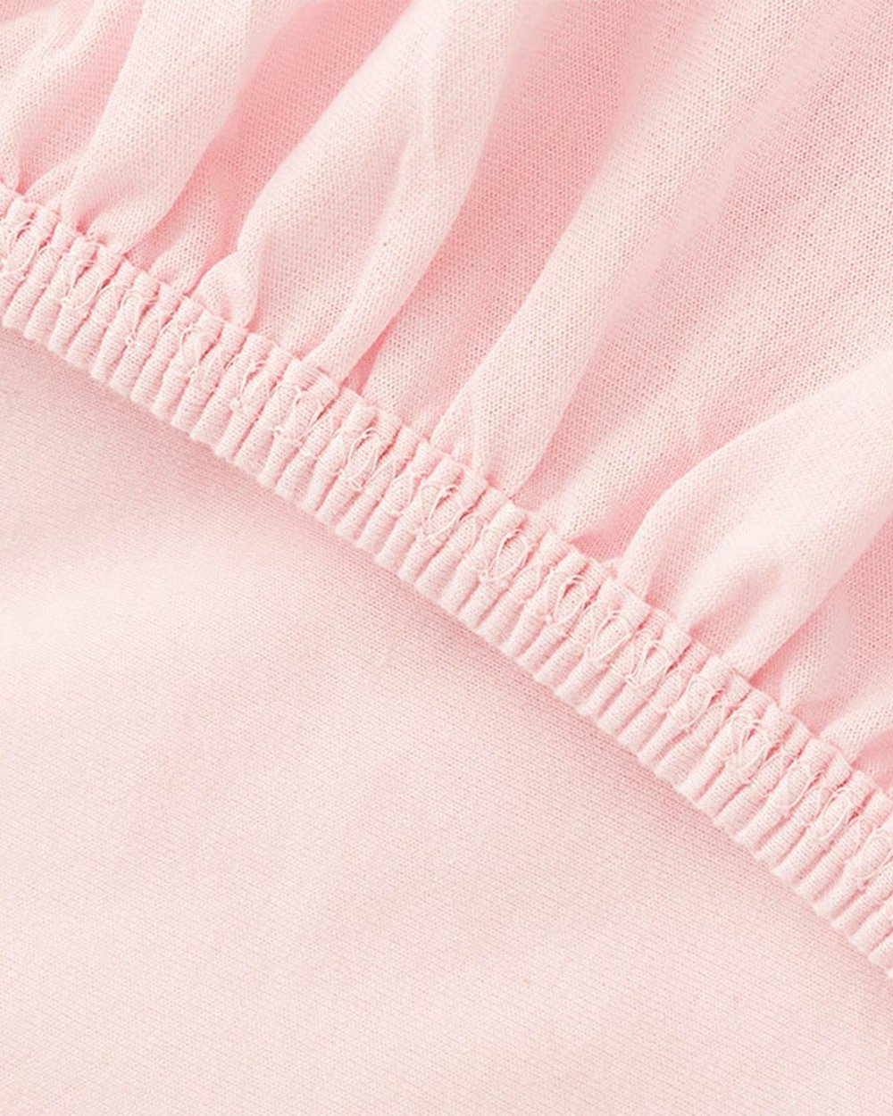 Duz Combed Cotton For One Person Fitted Sheet Set 100x200 cm Pink