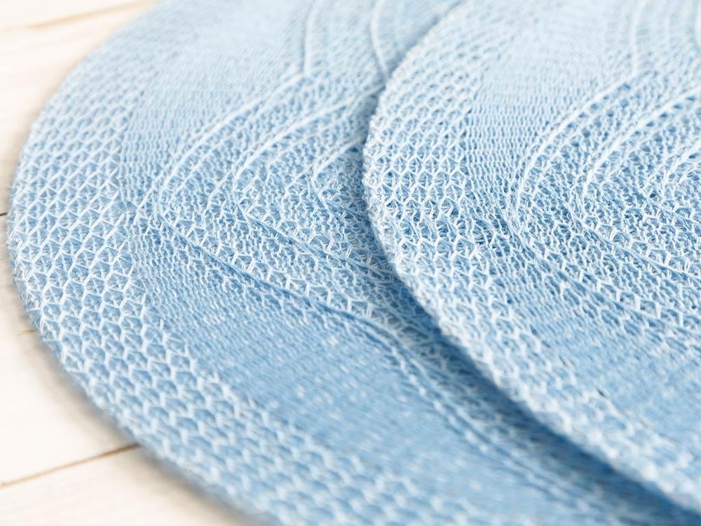 Fall АМЕРИКАНЗКИ СЕРВИЗ 2 комплекта Полиестер 38 cm Blue.