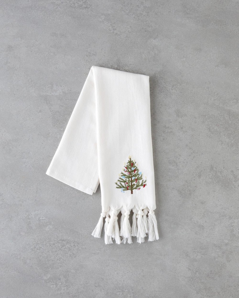 Fancy Tree Кърпа За Сушене Памук 30x50 см Бял