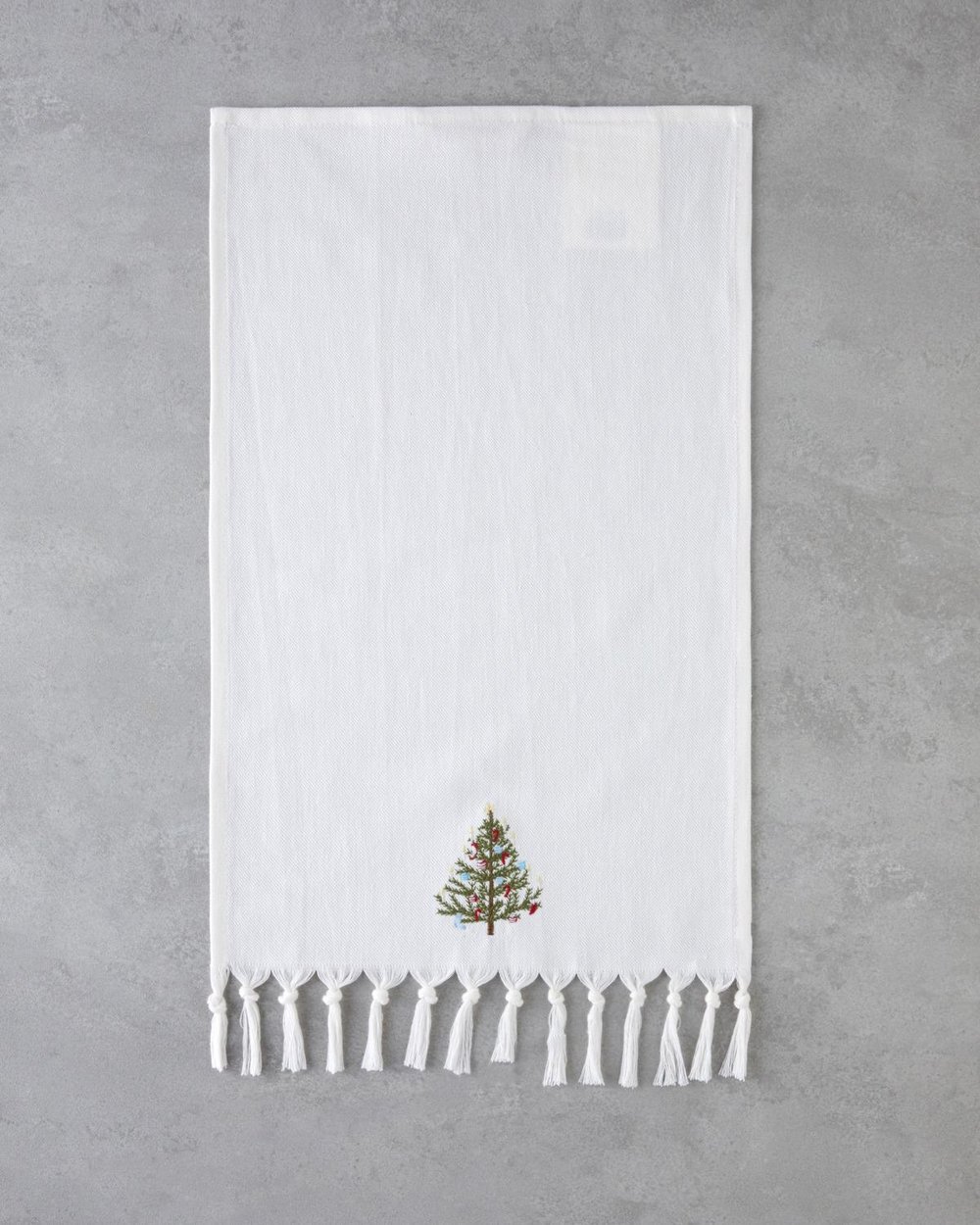 Fancy Tree Кърпа За Сушене Памук 30x50 см Бял