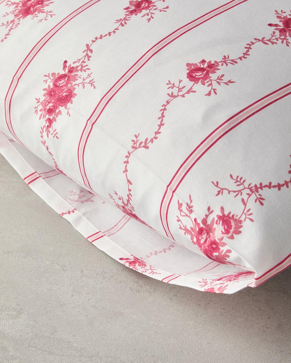 Flower Line Калъфка За Възглавница 2 бр. Лесно за гладене 50x70 см Розов