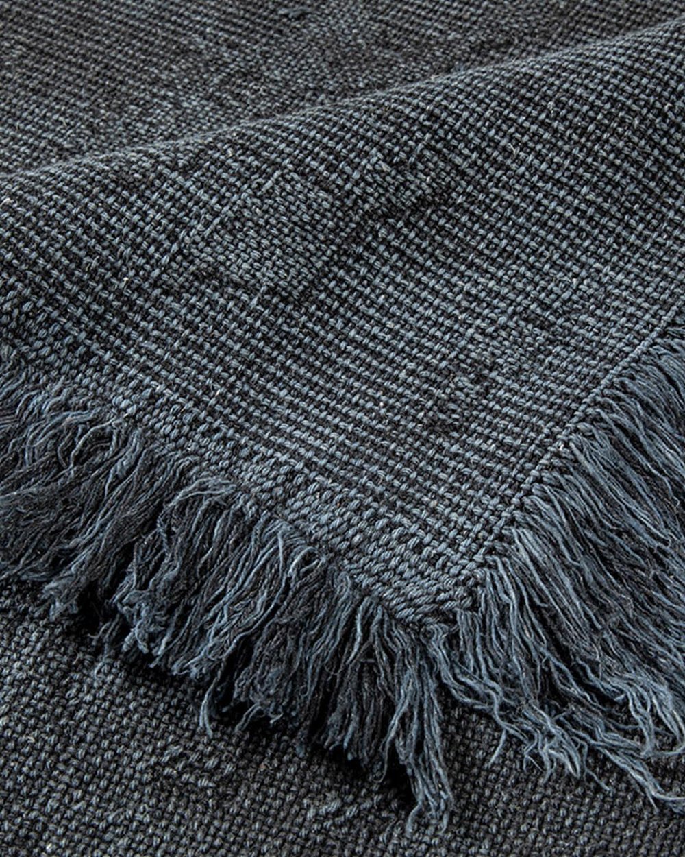 Fringe Килим Памучен, Тъмно Синьо, 120 X 180 Cm