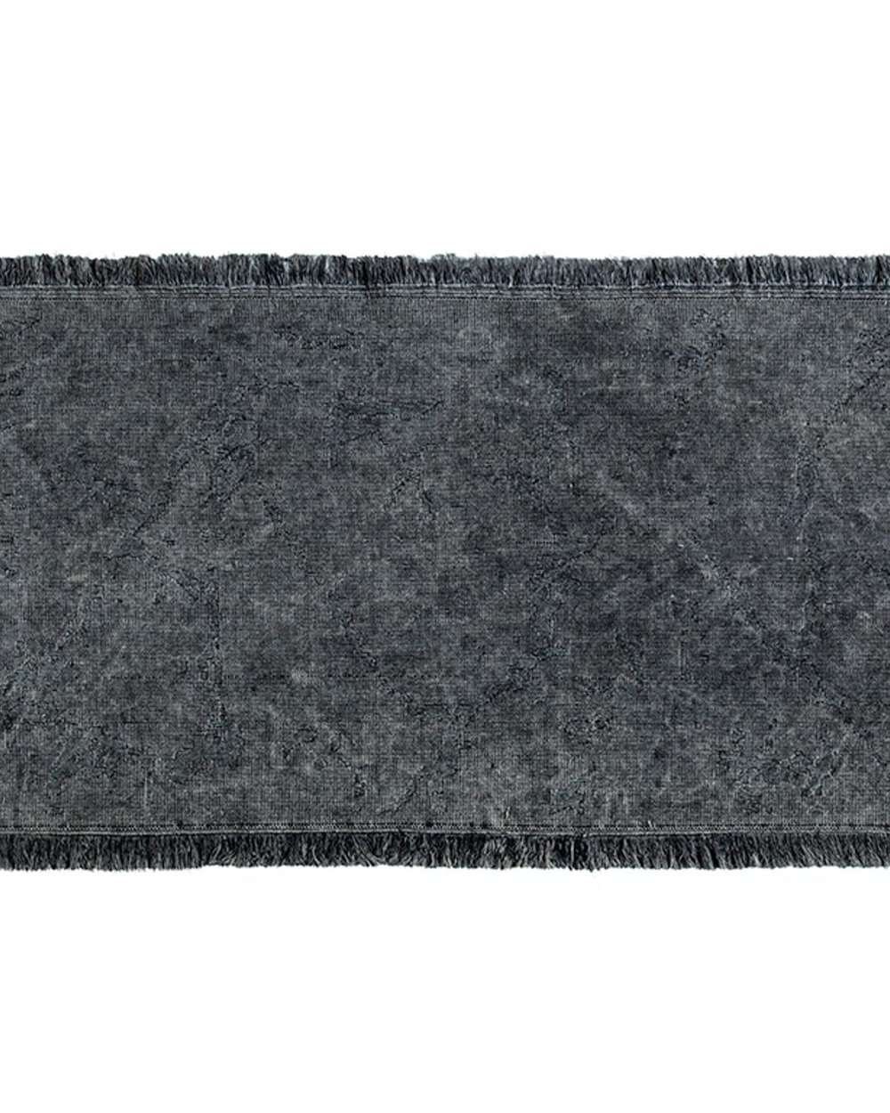 Fringe Килим Памучен, Тъмно Синьо, 80 X 150 Cm