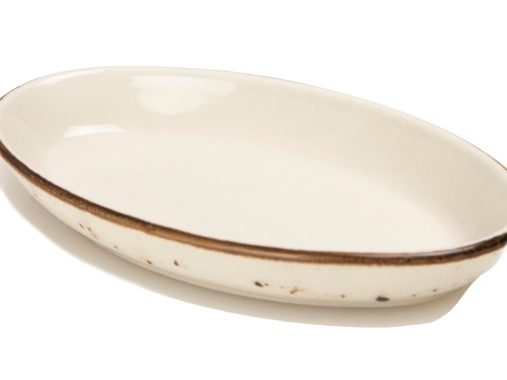Gage ТЕПСИЯ ЗА ФУРНА Овално малко Порцелан 19 cm Cream.