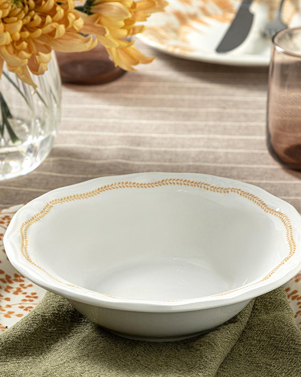 Giraffe Porcelain Bowl 17 cm Orange,