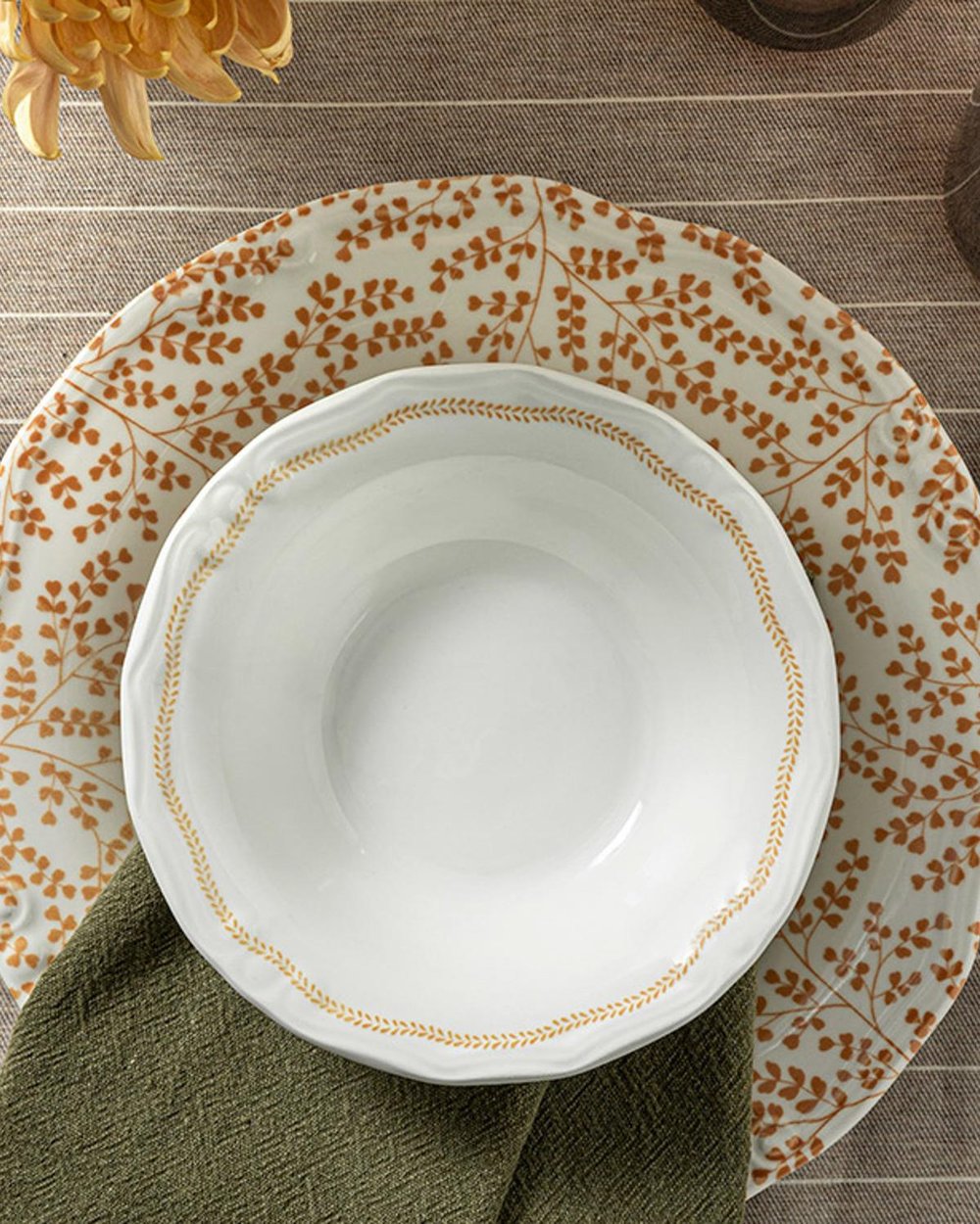 Giraffe Porcelain Bowl 17 cm Orange,