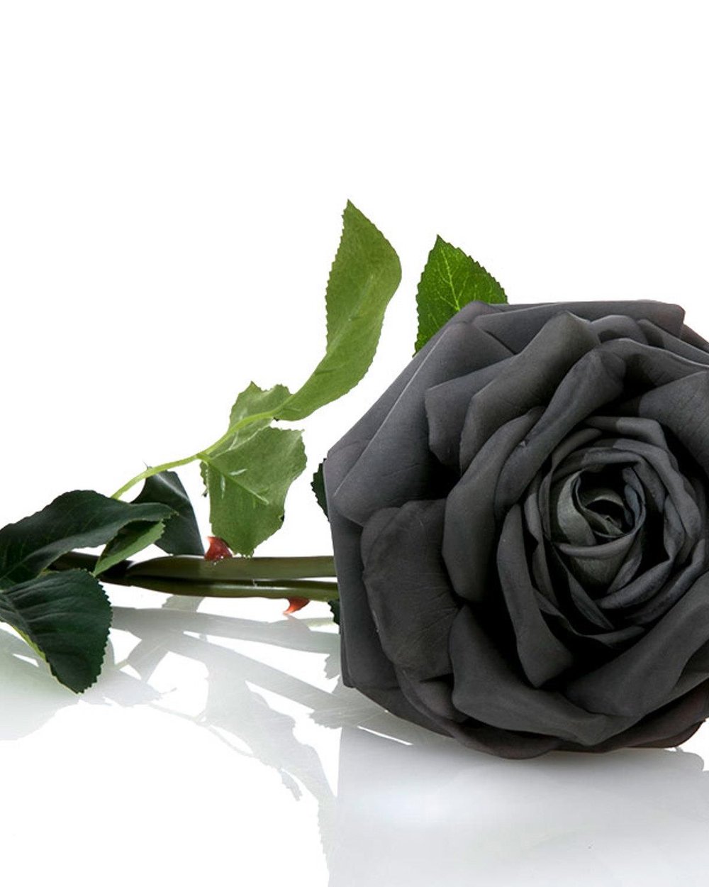 Glam Rose Изкуствено Цвете 75 см Тъмносив