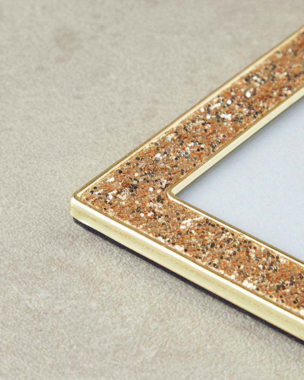 Glitter Висящ Аксесоар С рамка 5x8 см Златен