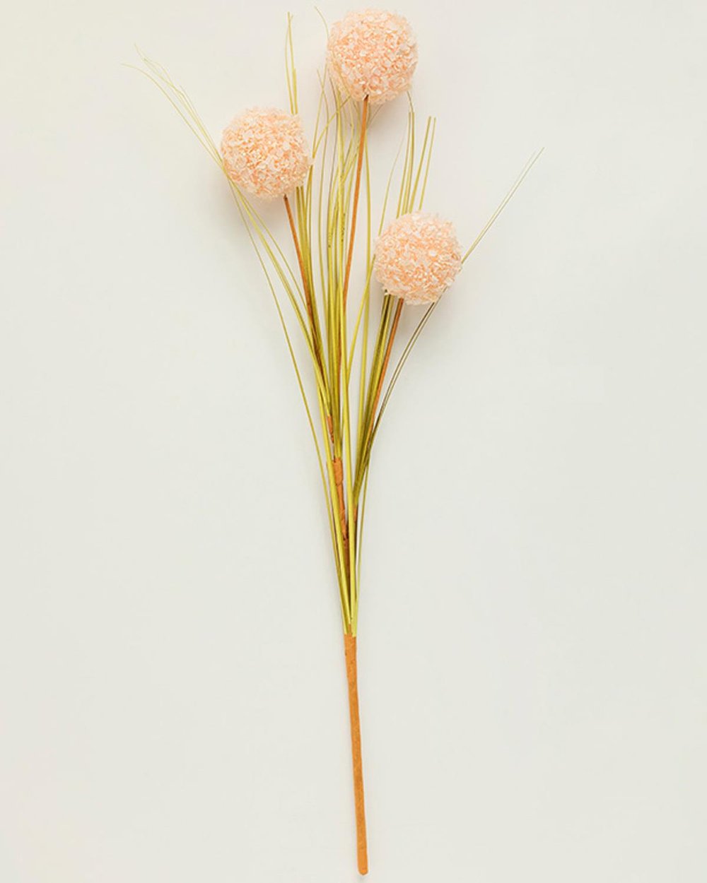 Grass Bush Една Клонка Изкуствено Цвете Пластмасов, Шампанско, 63 Cm