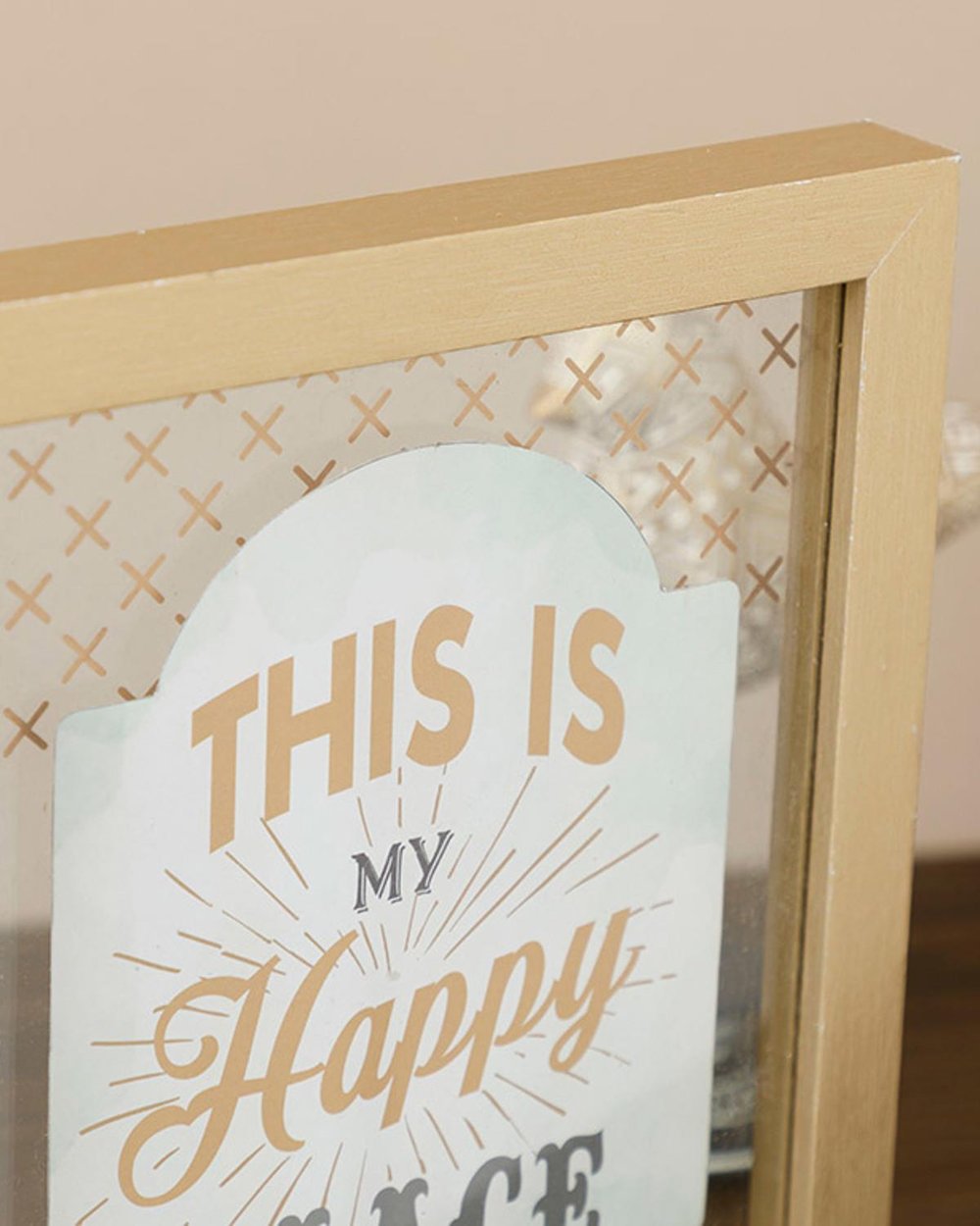 Happy Home Картина МДФ 20x25 см Кафяв