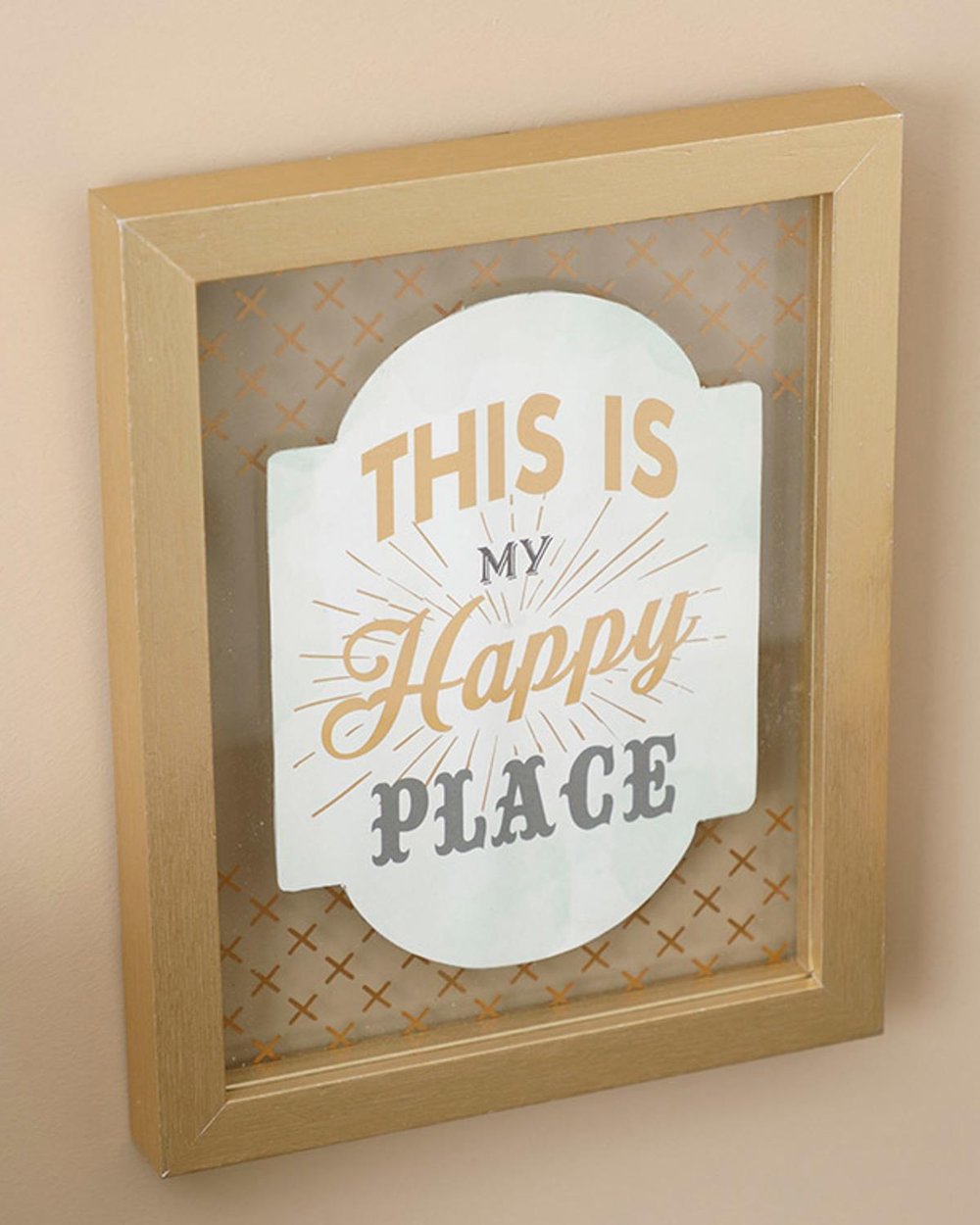 Happy Home Картина МДФ 20x25 см Кафяв