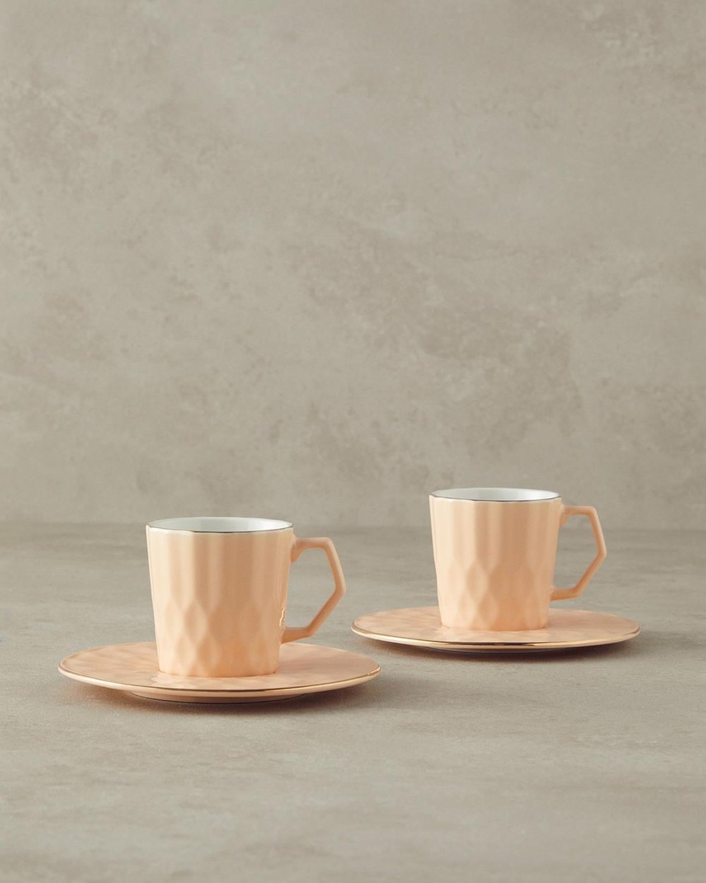 Сервиз за Кафе Мъж 4 New Bone China 80 ml Сьомга