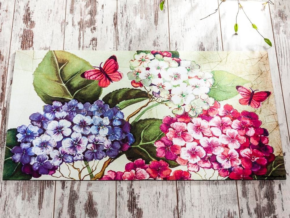 Hydrangea Trio ИЗСТРИВАЛКА Отпечатано 30x18 cm Pink