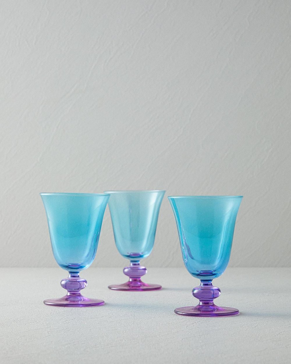 Jardina Cup 3 Бр., Стъкло, Розово-Синьо, 200 Ml
