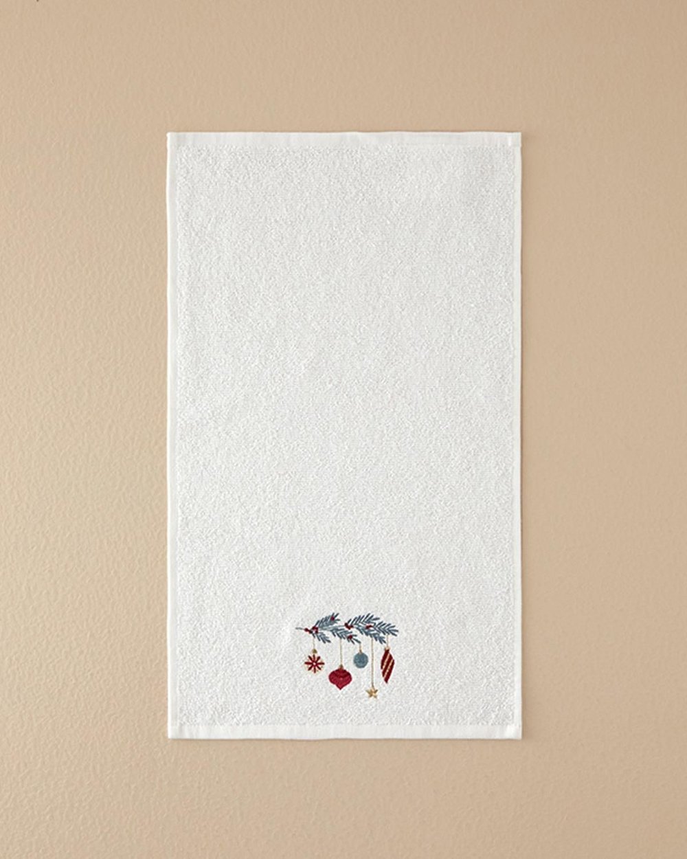 Jolly Cheers Кърпа За Ръце С бродерия Памучен 30x50 см Екрю
