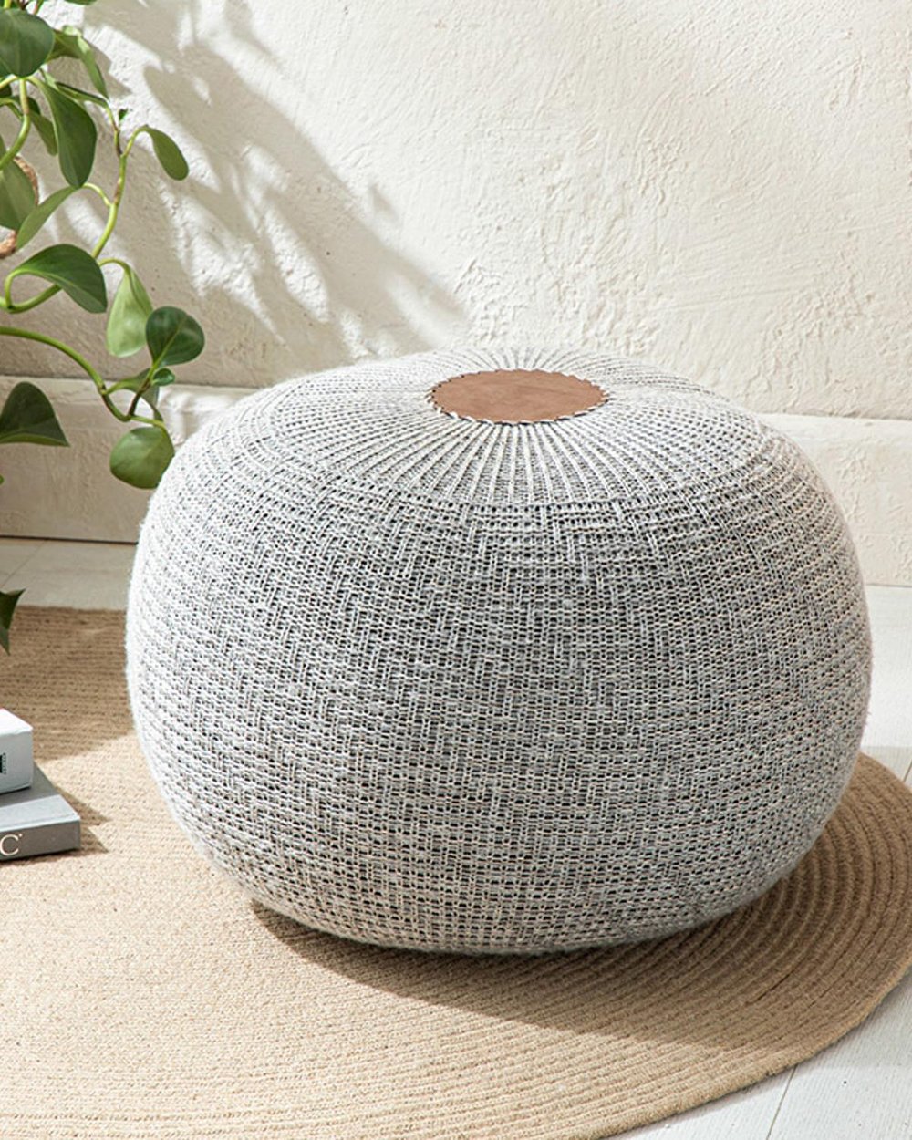 Knit Splay Табуретка 37x 50 см Сив