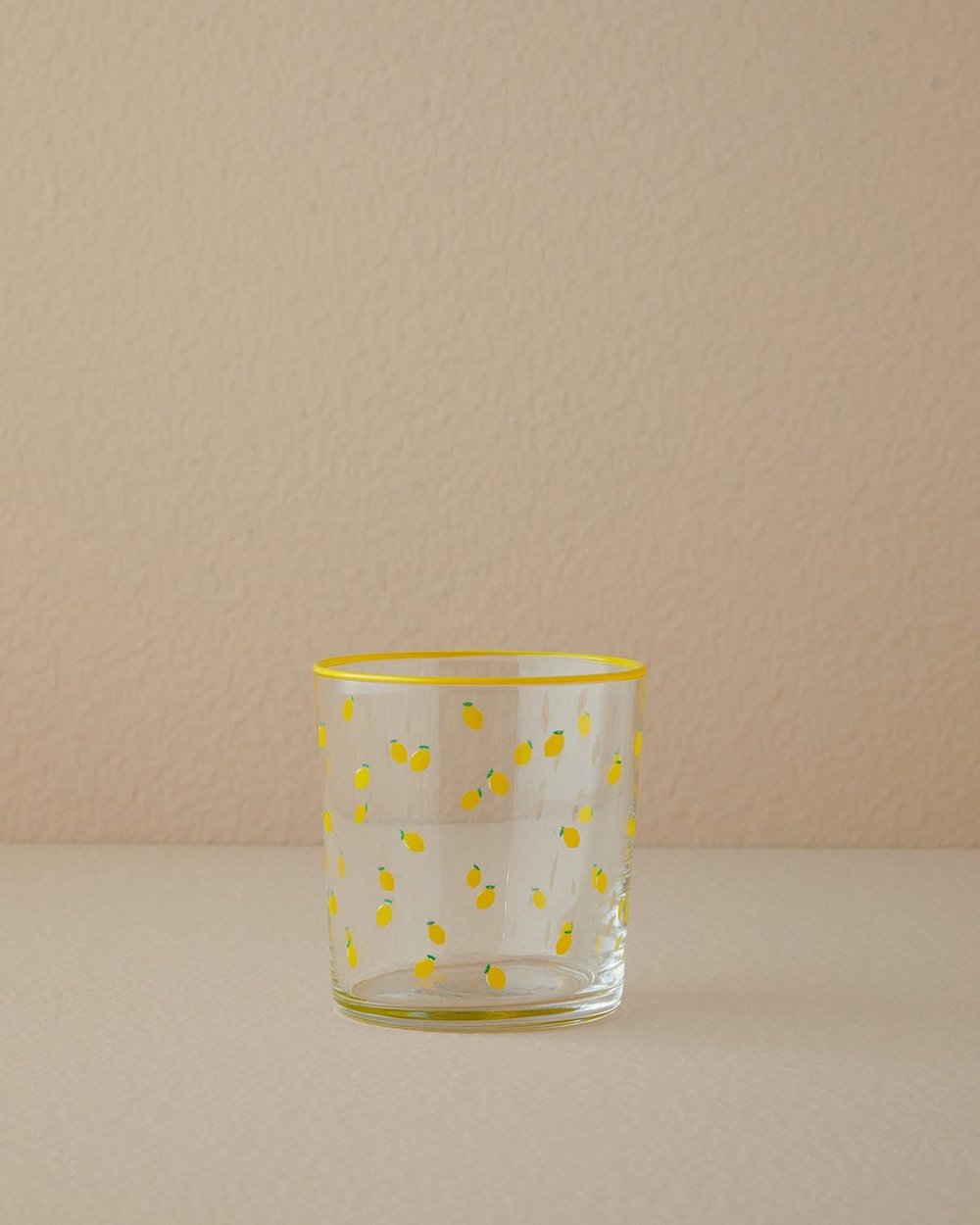 Lemon Glass 3 pcs Juice Glass 380 ml Yellow