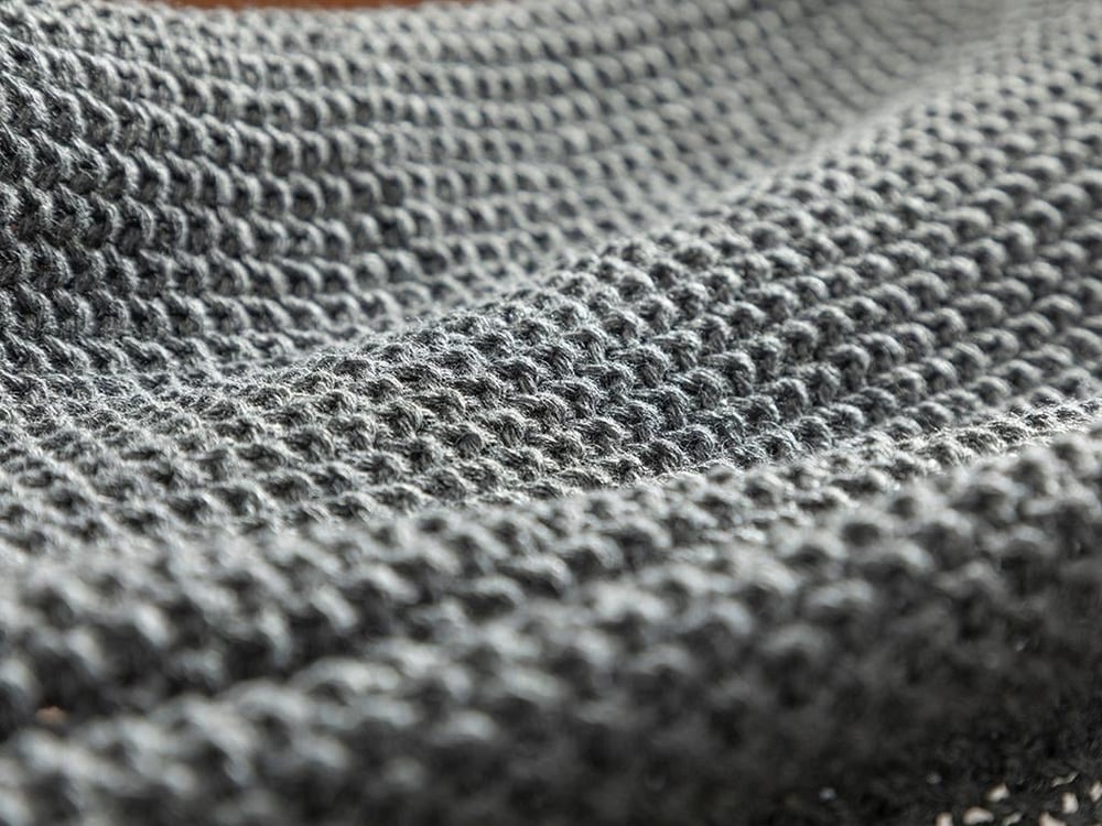 Lerca Knitwear Chair Shawl 130x170 cm Anthracite