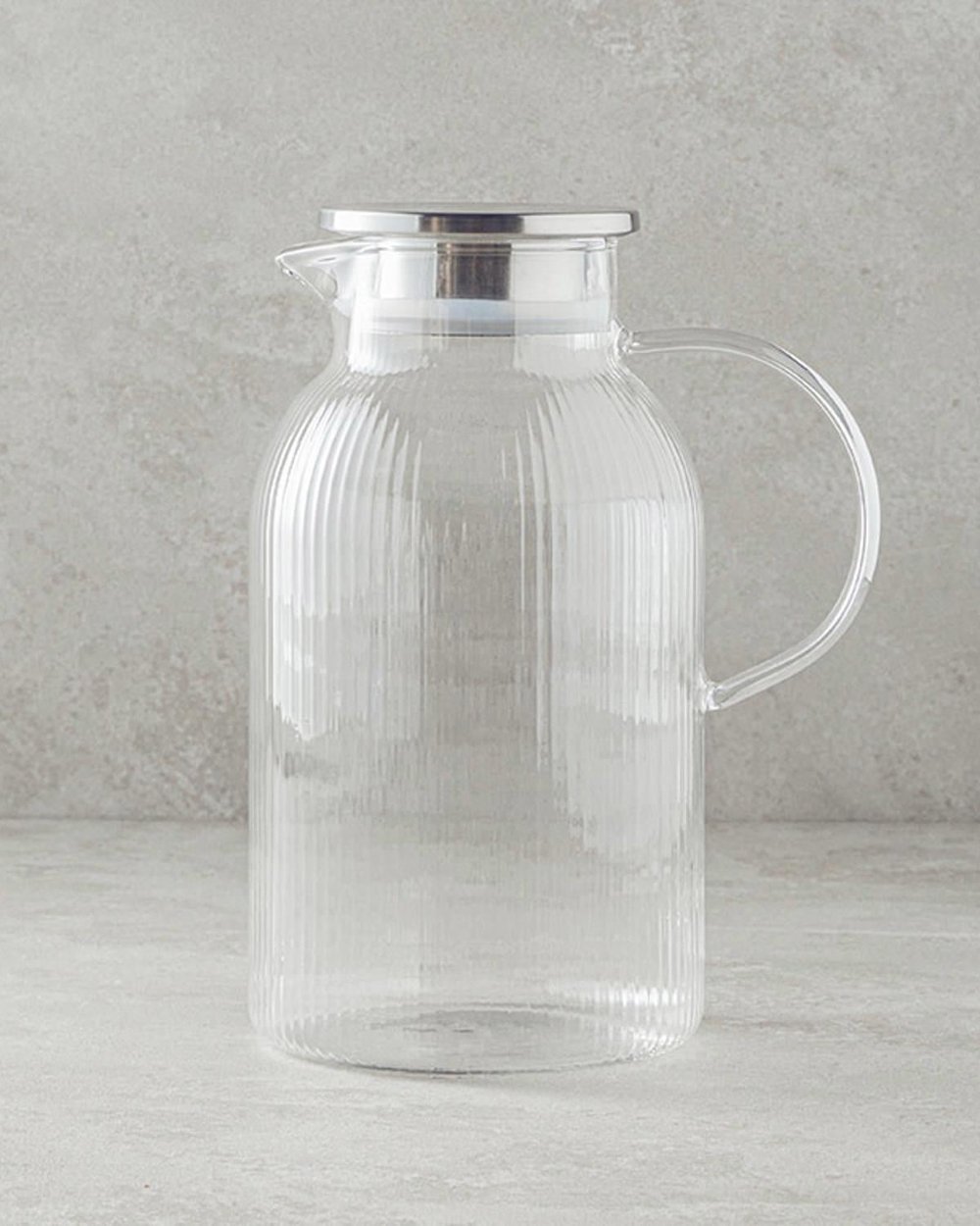 Leslie Borosilicate Glass Water Bottle 2200 ml Transparent