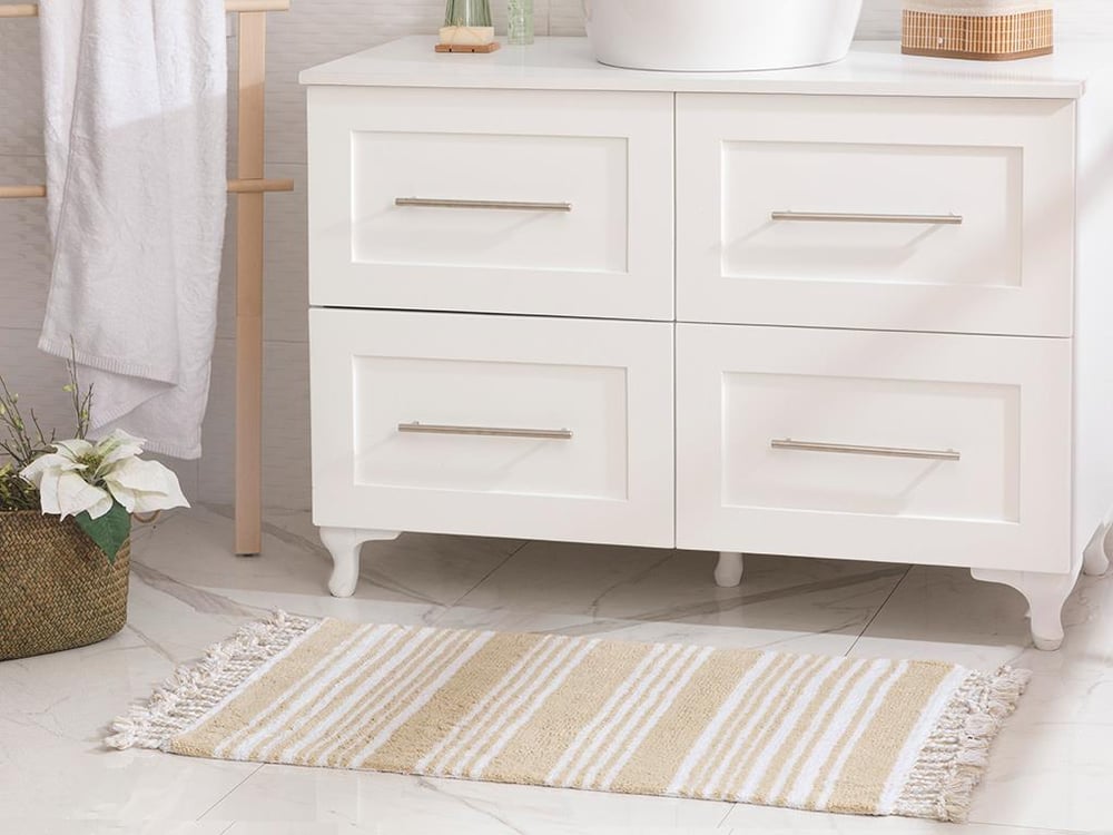 Lilia ПОСТЕЛКА ЗА БАНЯ Памучен 60x90 cm Beige