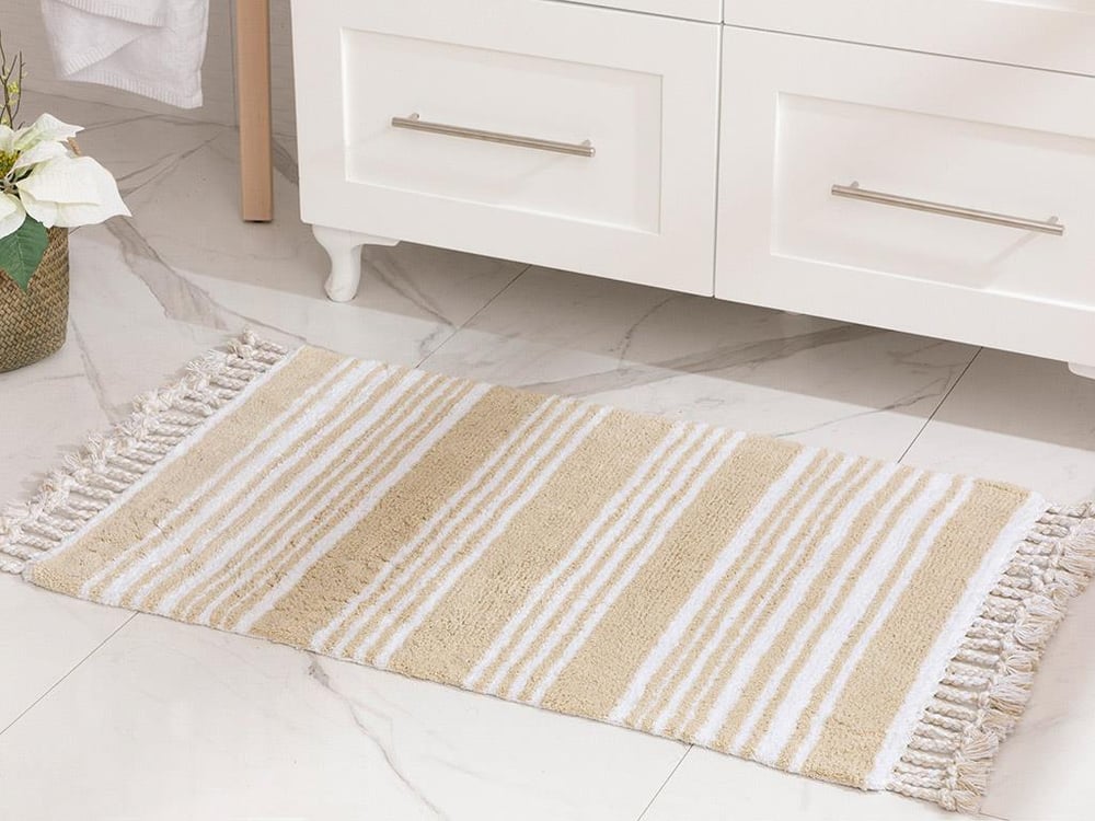 Lilia ПОСТЕЛКА ЗА БАНЯ Памучен 60x90 cm Beige