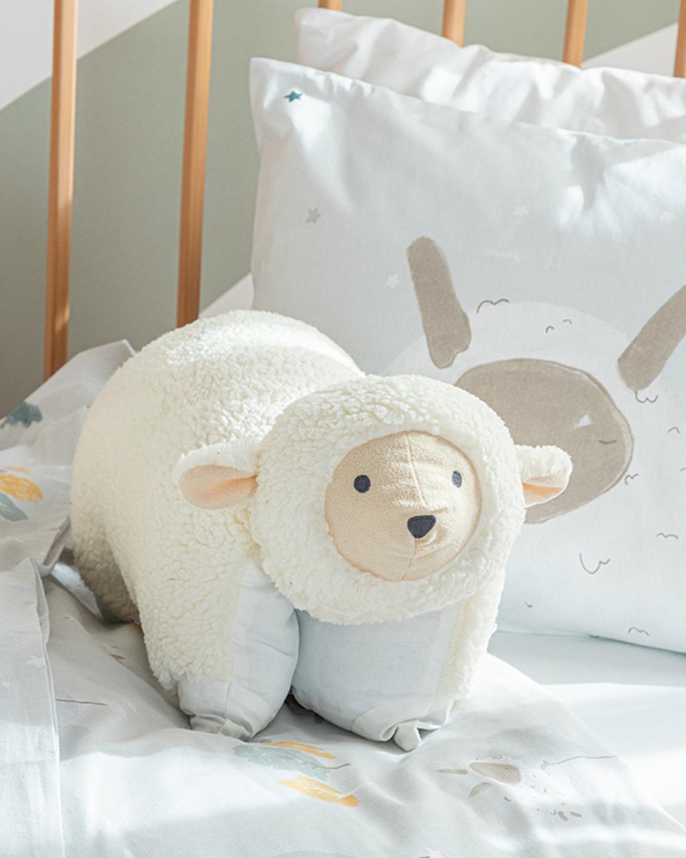 Little Lamb DEKORATIF KIRLENT Полиестер 40x40 cm Ecru