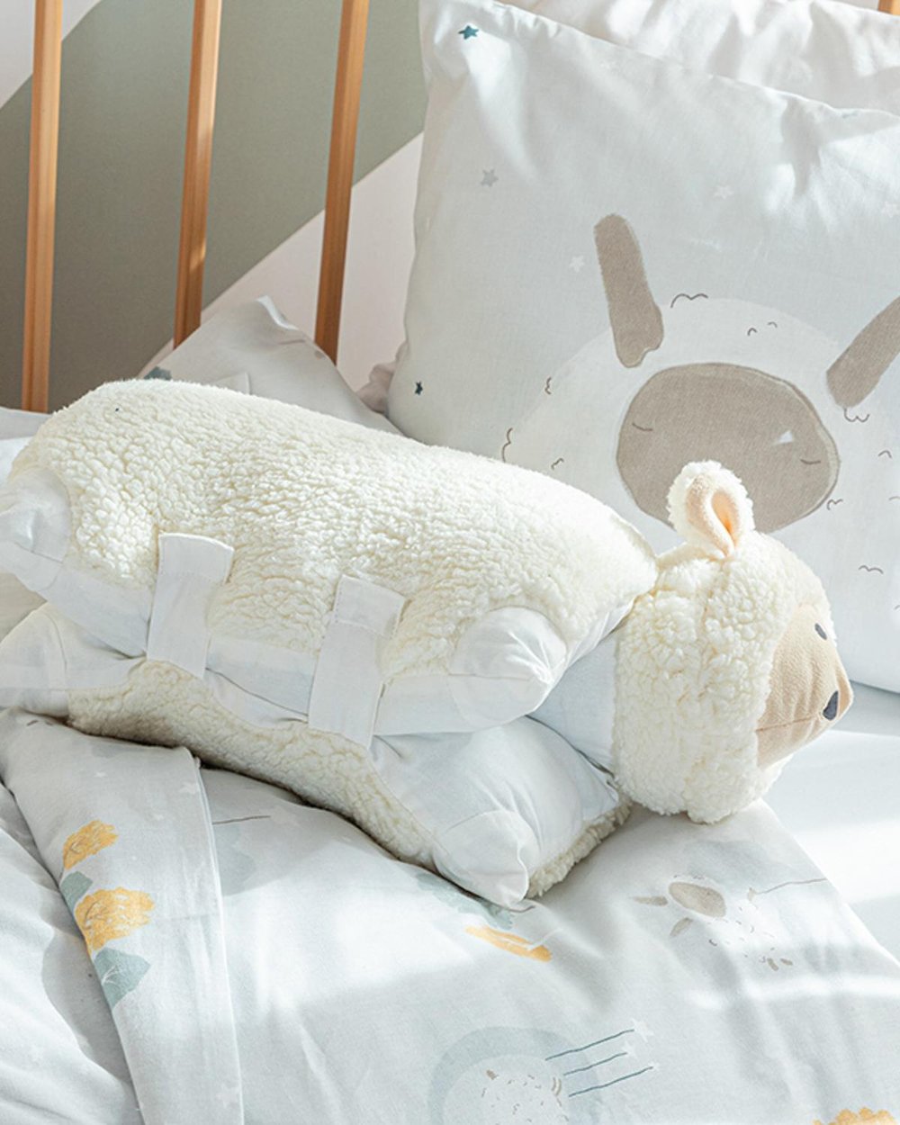 Little Lamb DEKORATIF KIRLENT Полиестер 40x40 cm Ecru