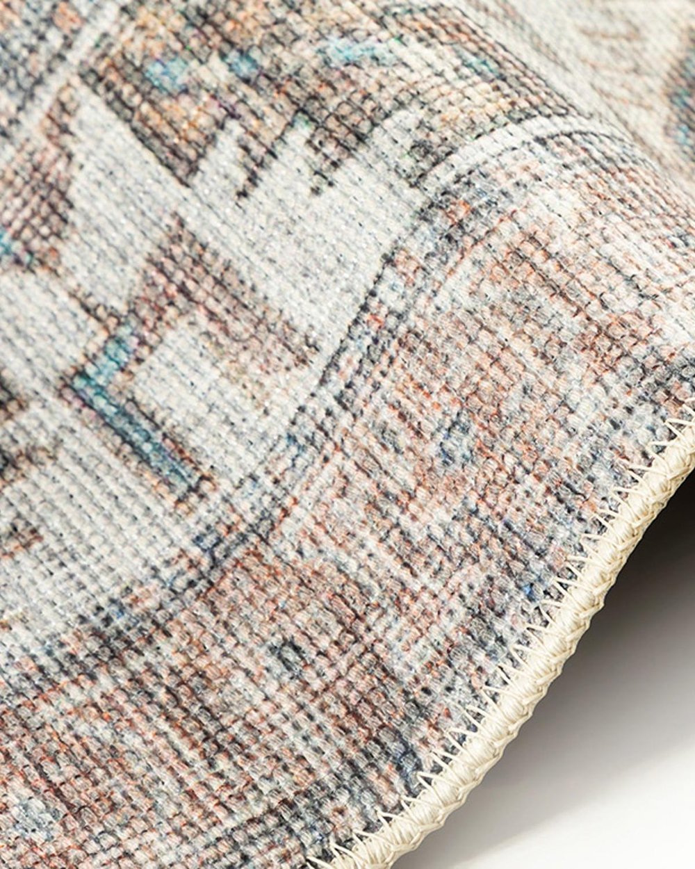 Lucia Jacquard Decorative Carpet 120x180 cm White-Brown