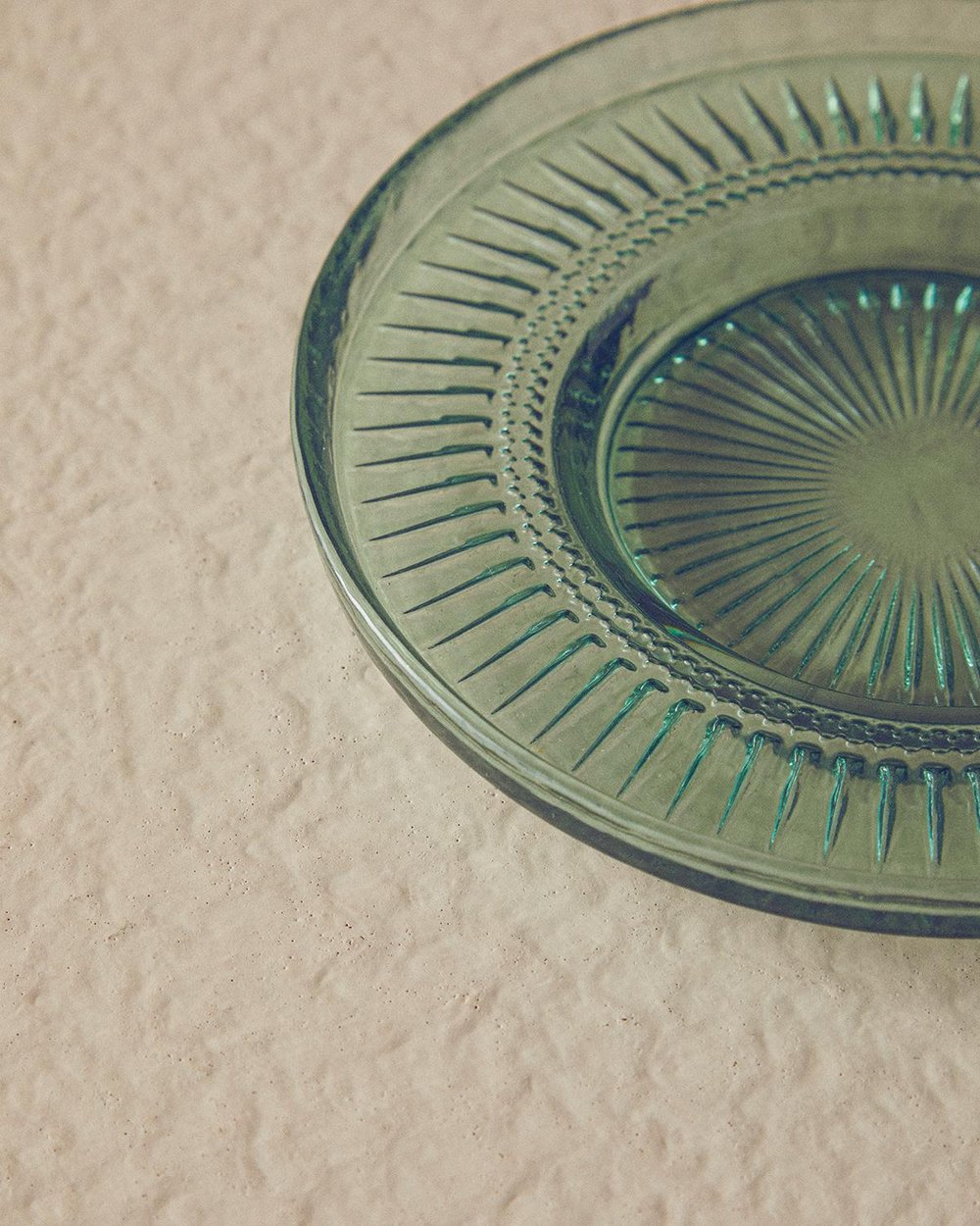 Luke Glass Tea Plate 12 cm Green