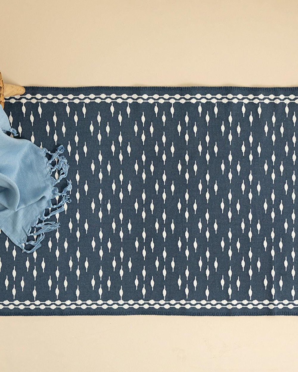 Luke Weaved Rug 80x150 cm İndigo