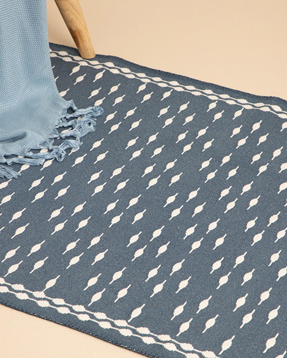 Luke Weaved Rug 80x150 cm İndigo