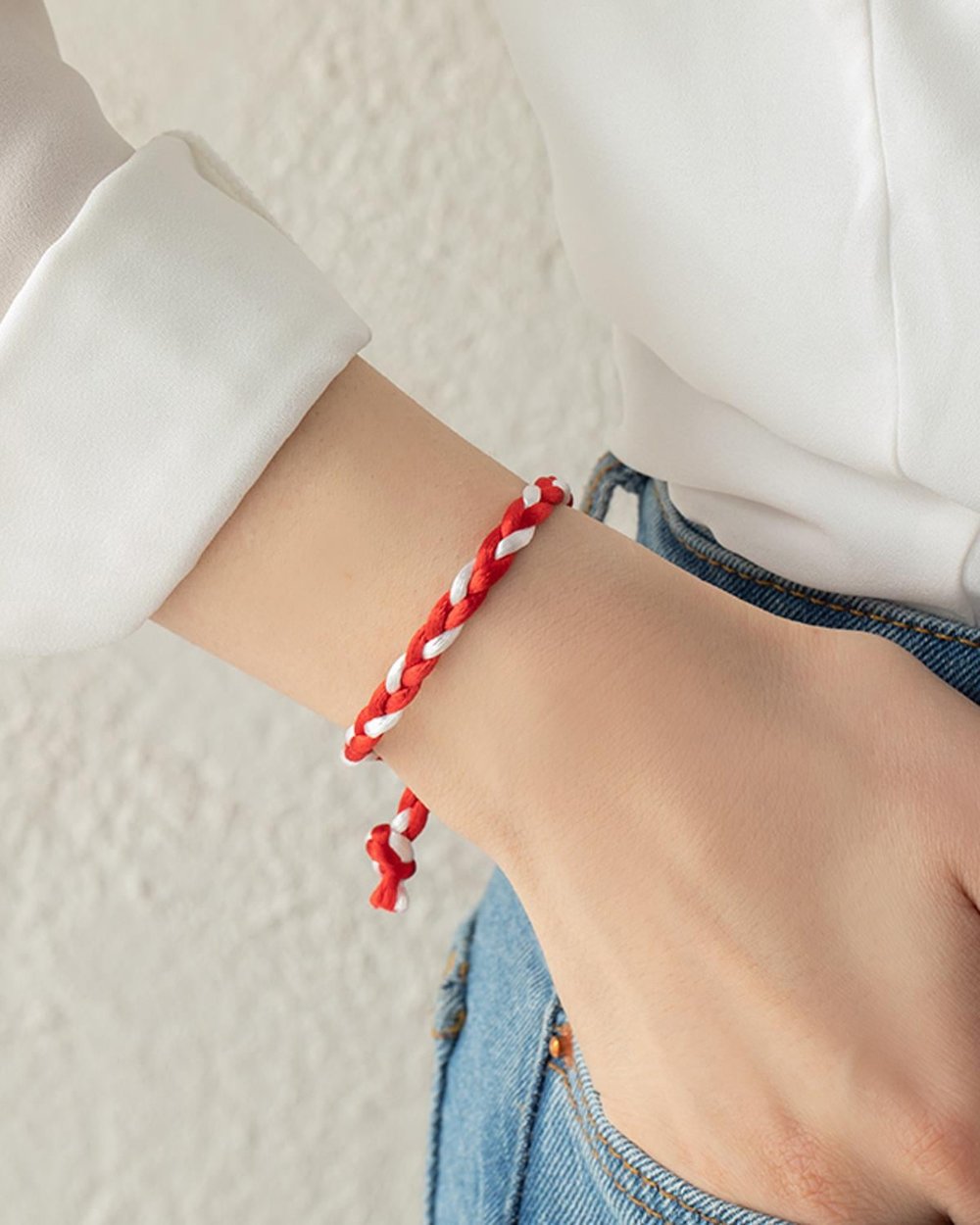 Bracelet S Red-White
