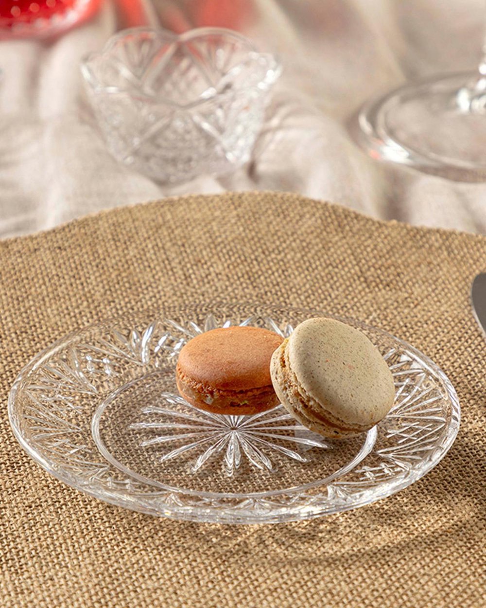 Mange Glass Dessert Plate 15 cm Transparent