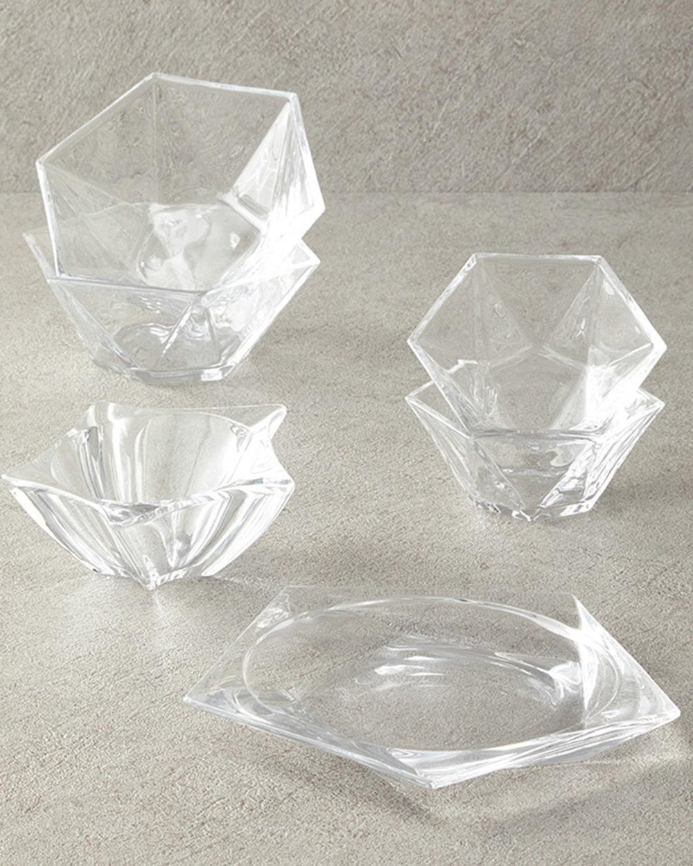 Mara Glass 2 Set Bowl 12 cm Transparent