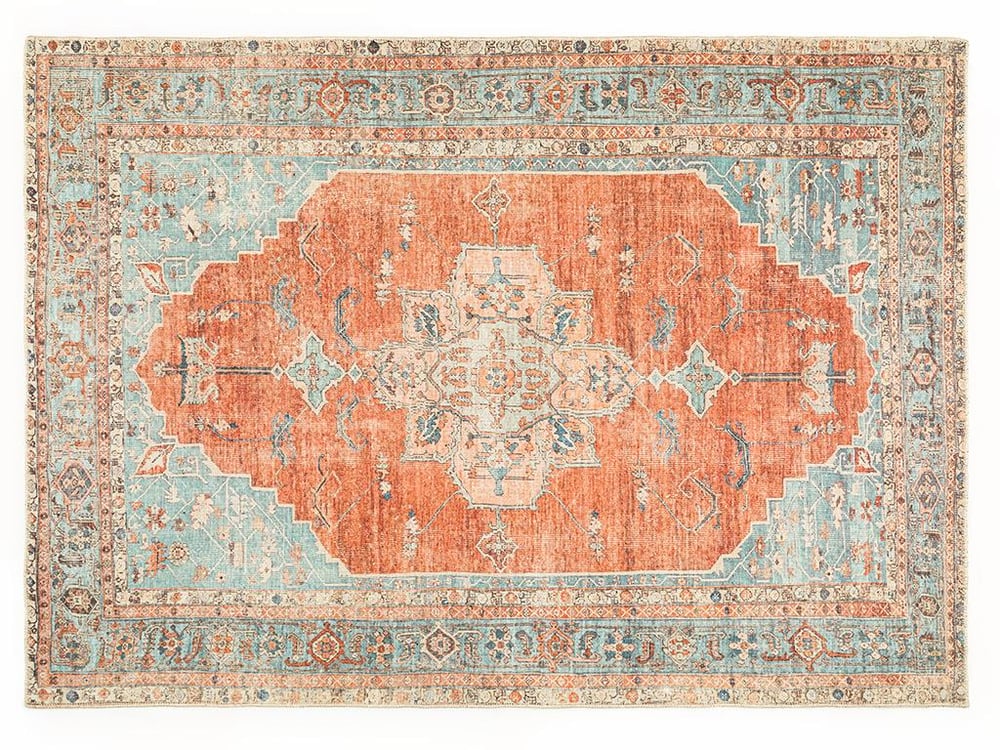Maria Jacquard Decorative Carpet 200X300 Turkuaz-Kiremit