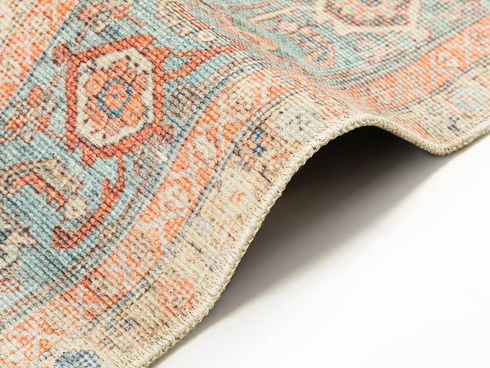 Maria Jacquard Decorative Carpet 200X300 Turkuaz-Kiremit