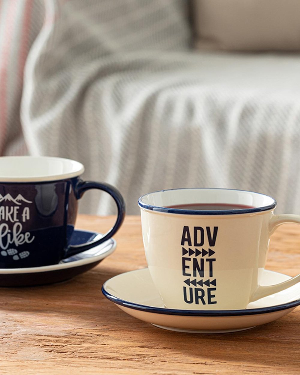 Marine New Bone 4 Parça 2 Kişilik Coffee Cup Set 200 ml Dark Blue