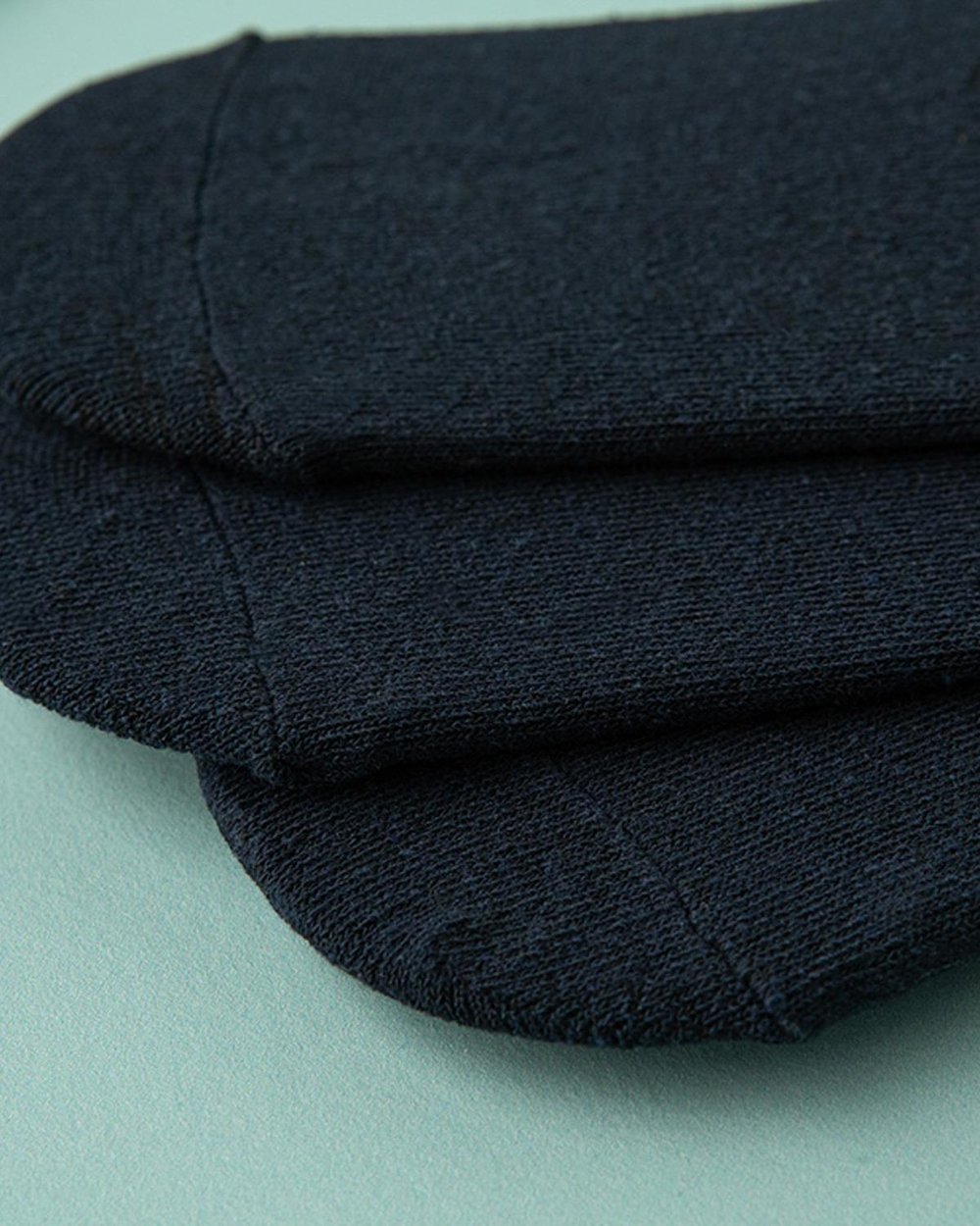 Mario Cotton Polyester Mens 3 Pcs No Show Socks 40-44 Navy Blue