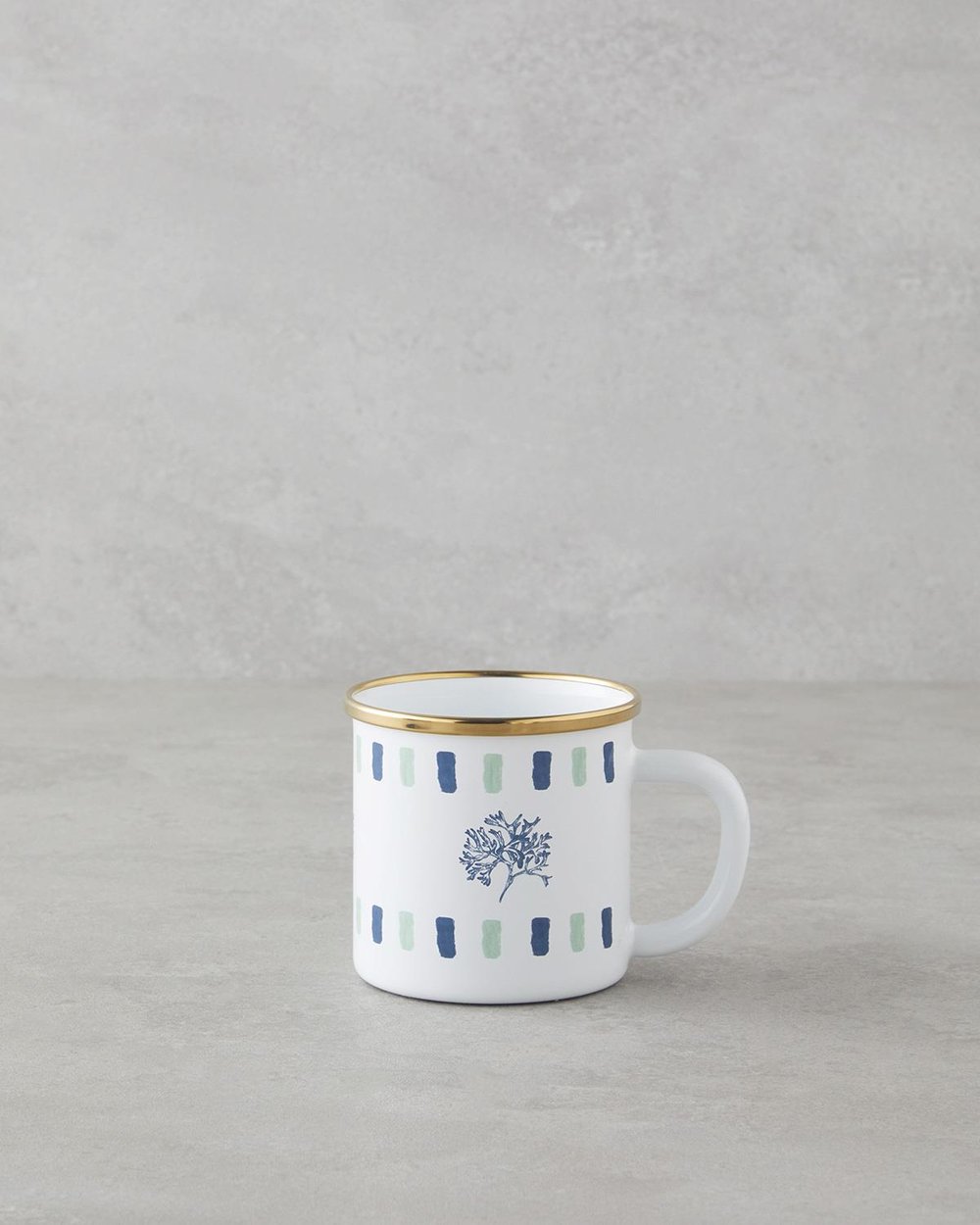 Чаша Емайлиран 350 мл.. Син - Зелен.