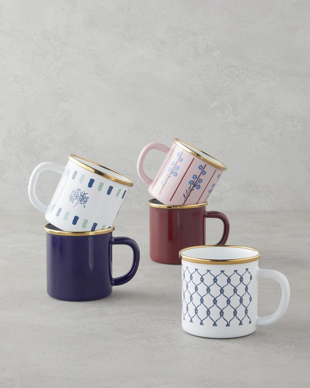 Чаша Емайлиран 350 мл.. Син - Зелен.