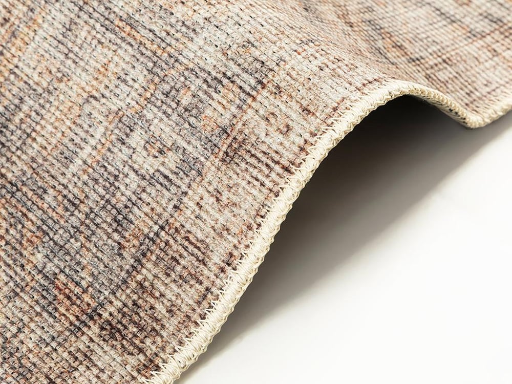 Martia Jacquard Decorative Carpet 120x180 cm Krem-Kahverengi